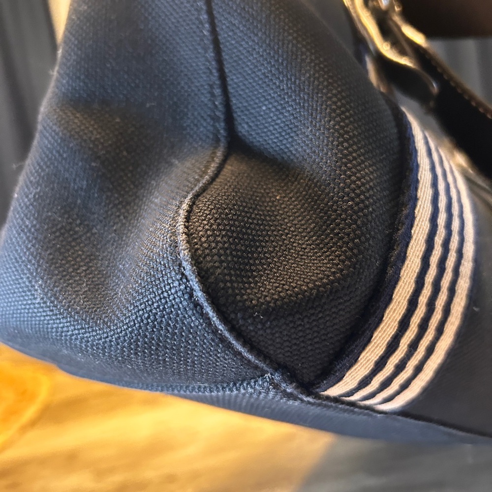 082. Burberry Blue Label Black Canvas Tote with COA - Picture 11 of 15